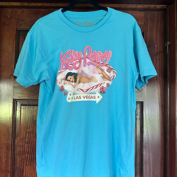 Katy Perry Las Vegas Blue T-Shirt - Picture 1 of 2